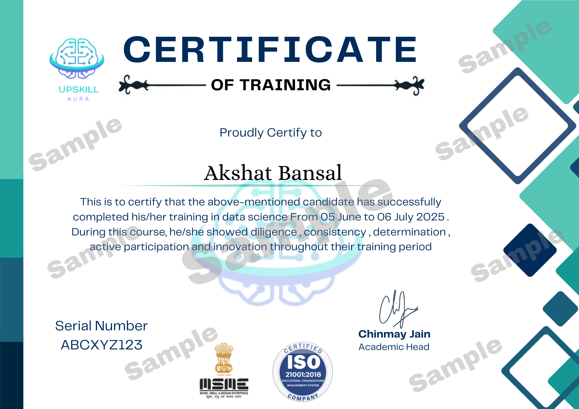 Training Certificate